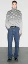 Gucci Pull en jacquard GG en laine coloris dégradé